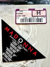 MADONNA FIRST ALBUM LUCKY STAR TITLE RECORD STICKER PROMO 1982 FIRST RUN RELEASE picture