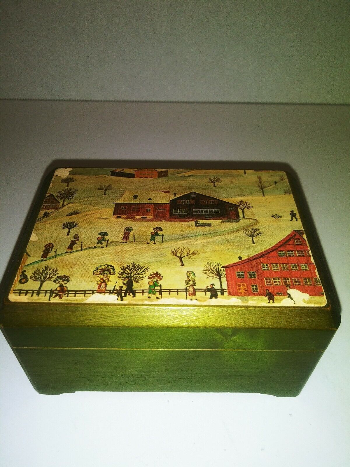 Vintage Reuge music box Swiss musical movement works 