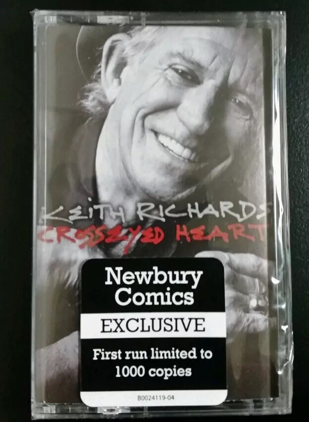 Keith Richards - Crosseyed Heart  Cassette Sealed -Newbury Comics RARE Stones