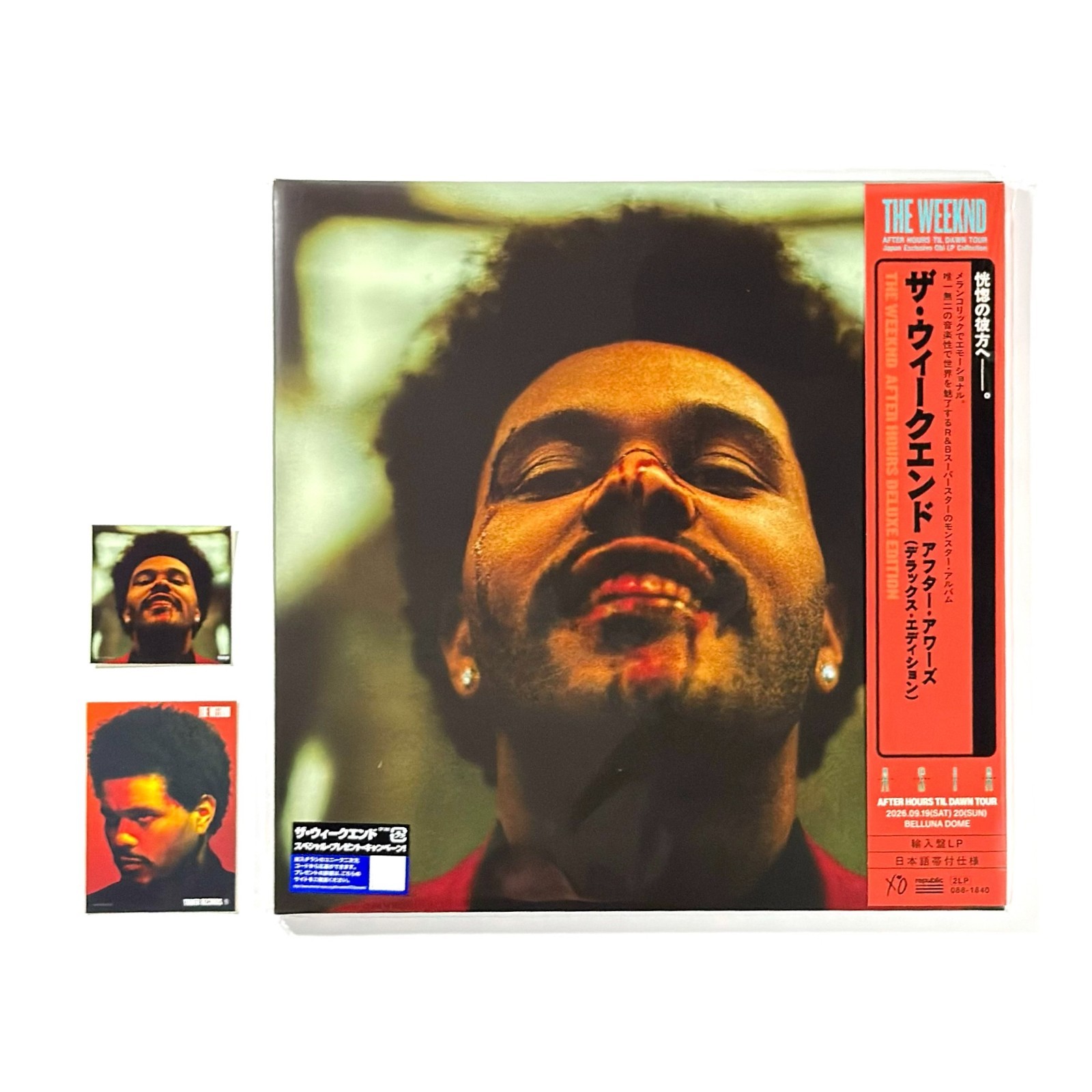 The Weeknd - After Hours Deluxe OBI 2LP Japan Tour Vinyl Sealed Stickers