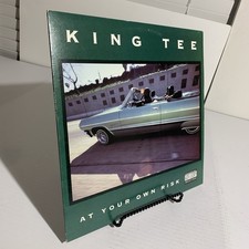 King Tee-At Your Own Risk LP **NM** 1990 1st Pressing W/Ice Cube DJ Pooh E-Swift picture