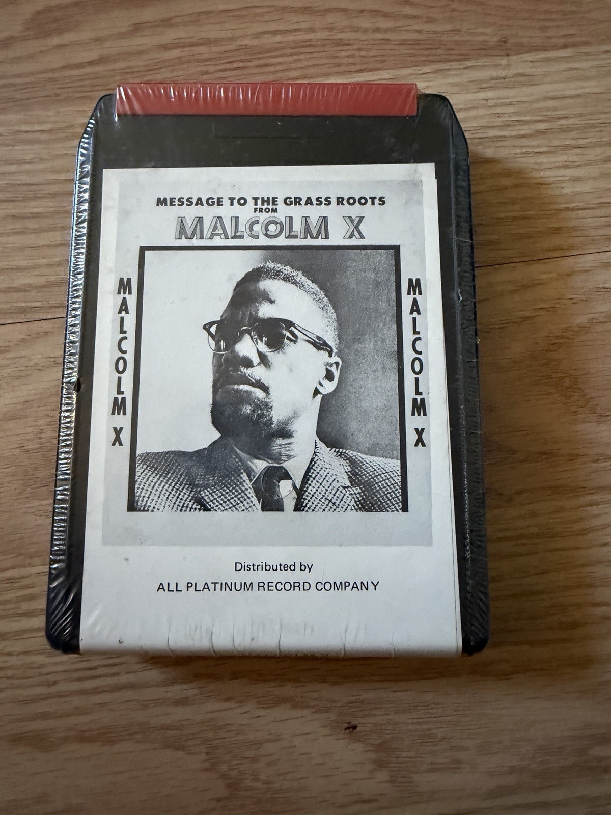 MALCOLM X - Message To The Grass Roots 8 track All Platinum Charisma MX 8-100