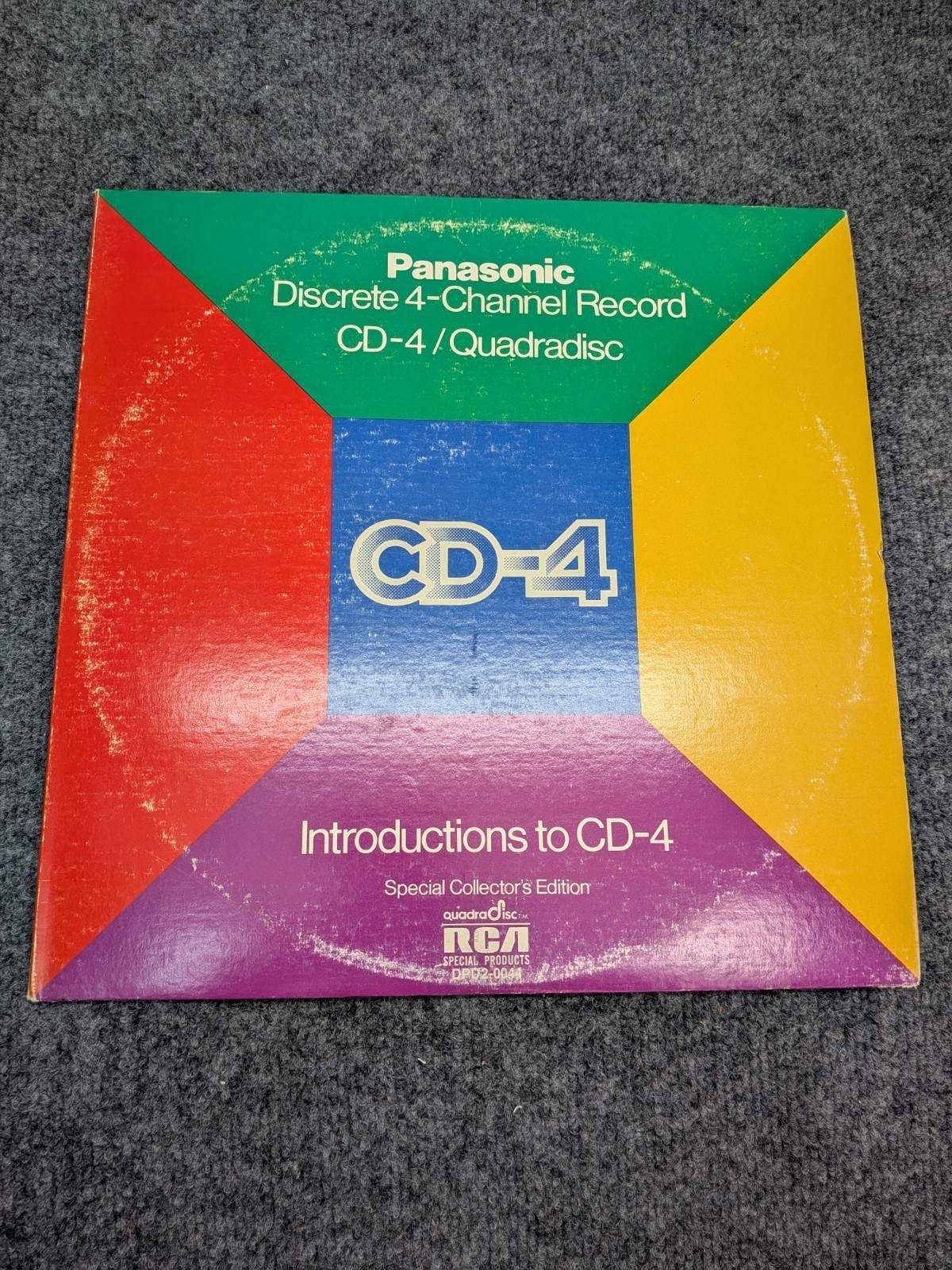 Panasonic Introductions To CD-4 QuadraDisc RCA DPD2-0044 Quadraphonic Demo LP...