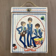 Vintage 1960s 45 RPM Record Carrying Case Mod Band Graphics Flaw picture