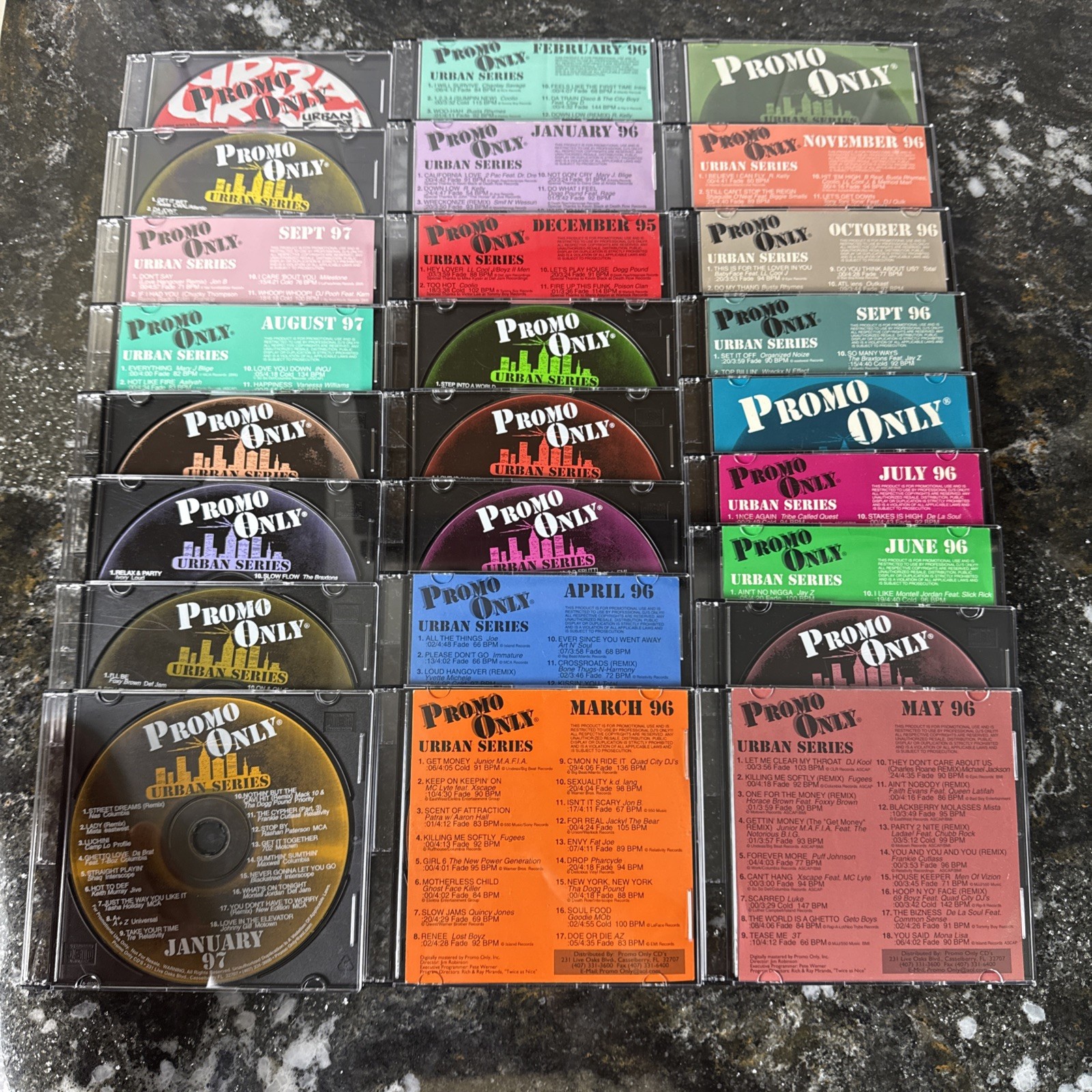 VINTAGE Urban Series Promo Only DJ Promo CD Lot 1995-1997