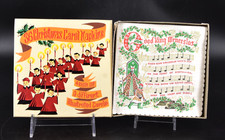 Vintage Christmas Carol Lyrics Paper Napkins 25 Count Original Box picture