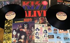 KISS ALIVE II 1977 VINYL 2LP RARE PROMO W/ HYPE TATTOOS BOOKLET NBLP 7076-2 WOW picture