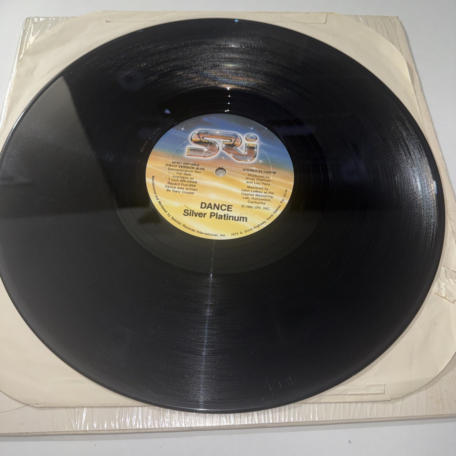 Silver Platinum ‎– Dance -  Spector Records International ‎- 12” Promo - NM+