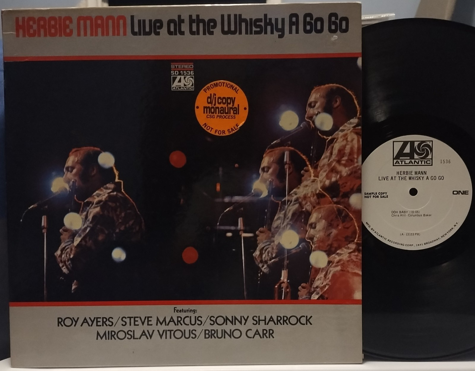 HERBIE MANN Live Whiskey-A-Go-Go EXC ATLANTIC PROMO WLP Sonny Sharrock ROY AYERS