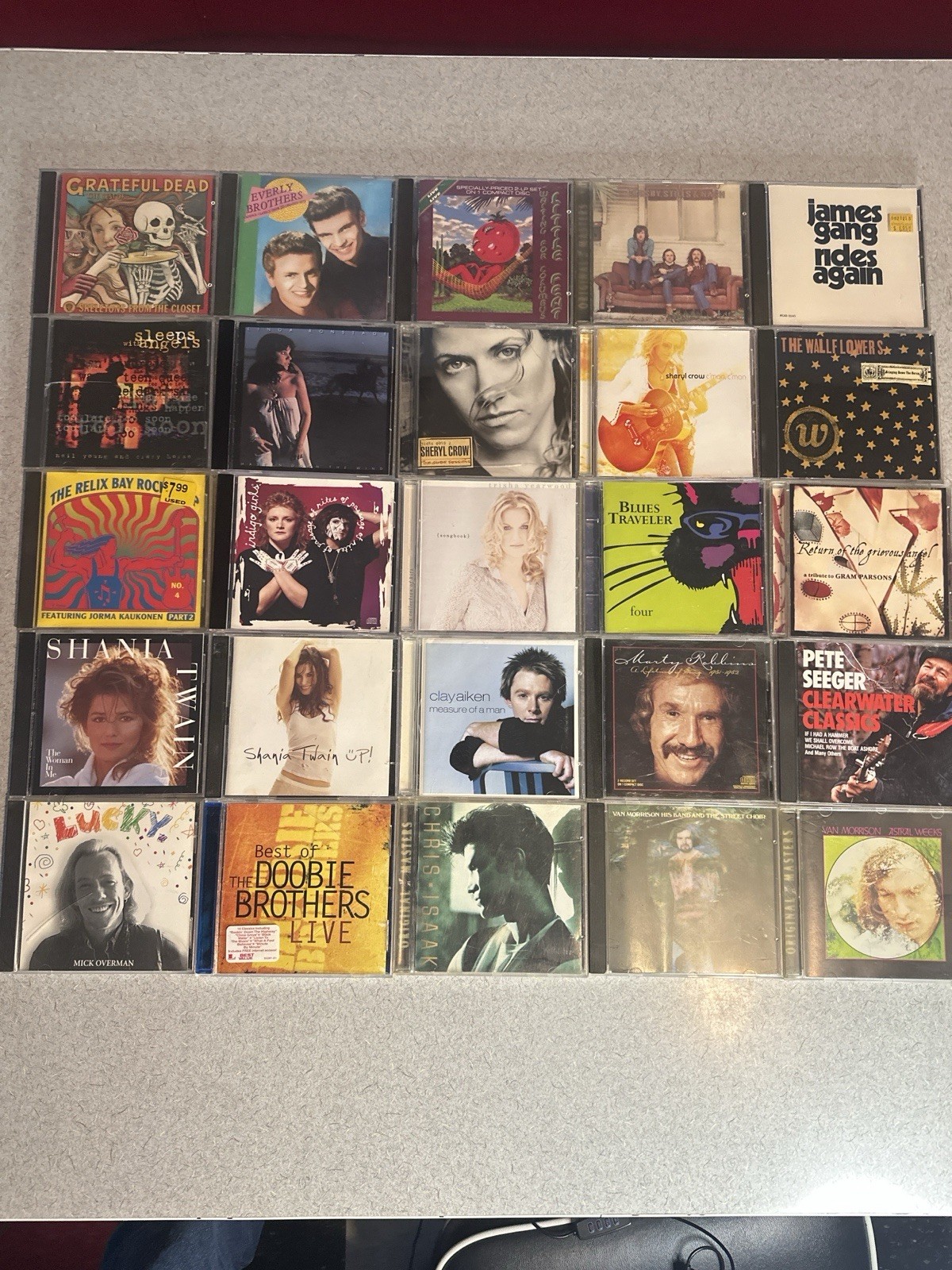 Lot of 25 Classic Rock & Roots CDs – Grateful Dead, Van Morrison, Sheryl Crow