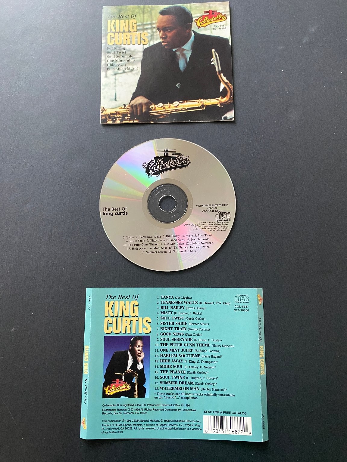 King Curtis The Best Of King Curtis CD 1996 Soul Jazz R&B Collectables NO CASE