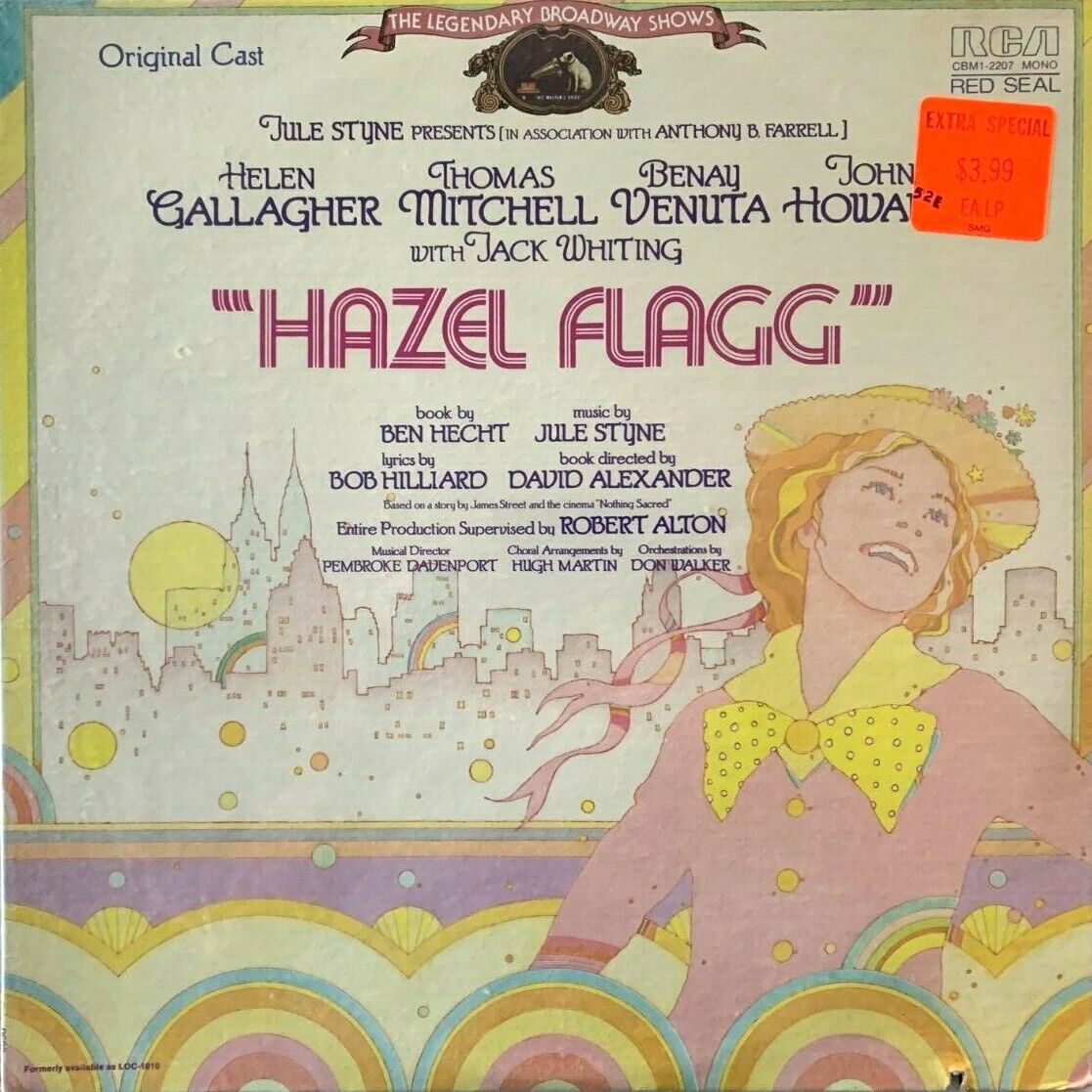 Jule Styne - Hazel Flagg Original Cast Broadway Musical Vinyl LP Record SEALED