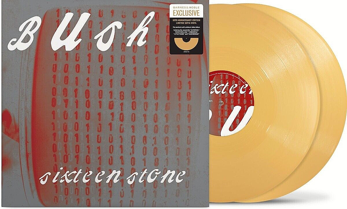 BUSH SIXTEEN STONE Vinyl 2XLP Sepia GOLD LIMITED 30TH Anniversary New Sealed