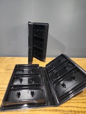 Lot Of 2 Cassette tape clamshell cases Holds 6 Audio Tapes  picture