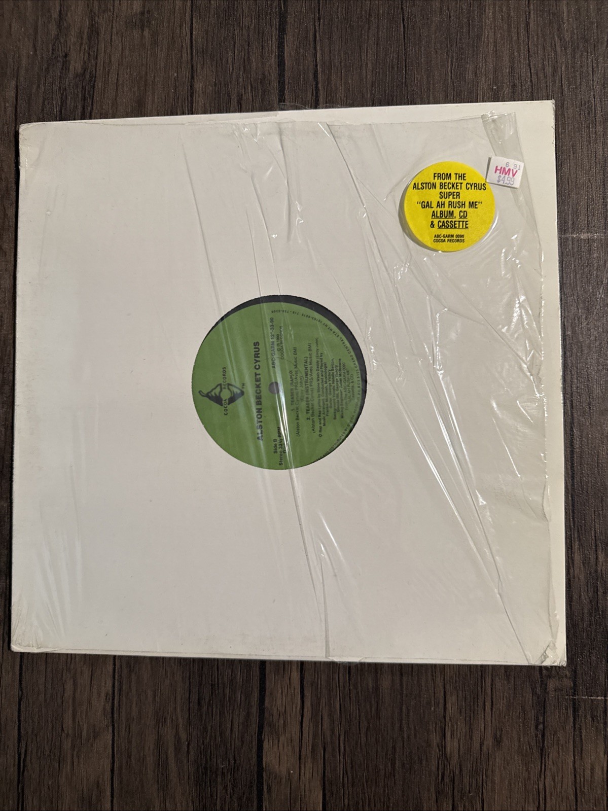 Alston Becket Cyrus Teaser 12” 1990 Cocoa Records Soca Caribbean Excellent