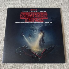 Stranger Things Vol 1 Deluxe 2LP Red Blue Starburst Vinyl NM Boys On Bikes picture
