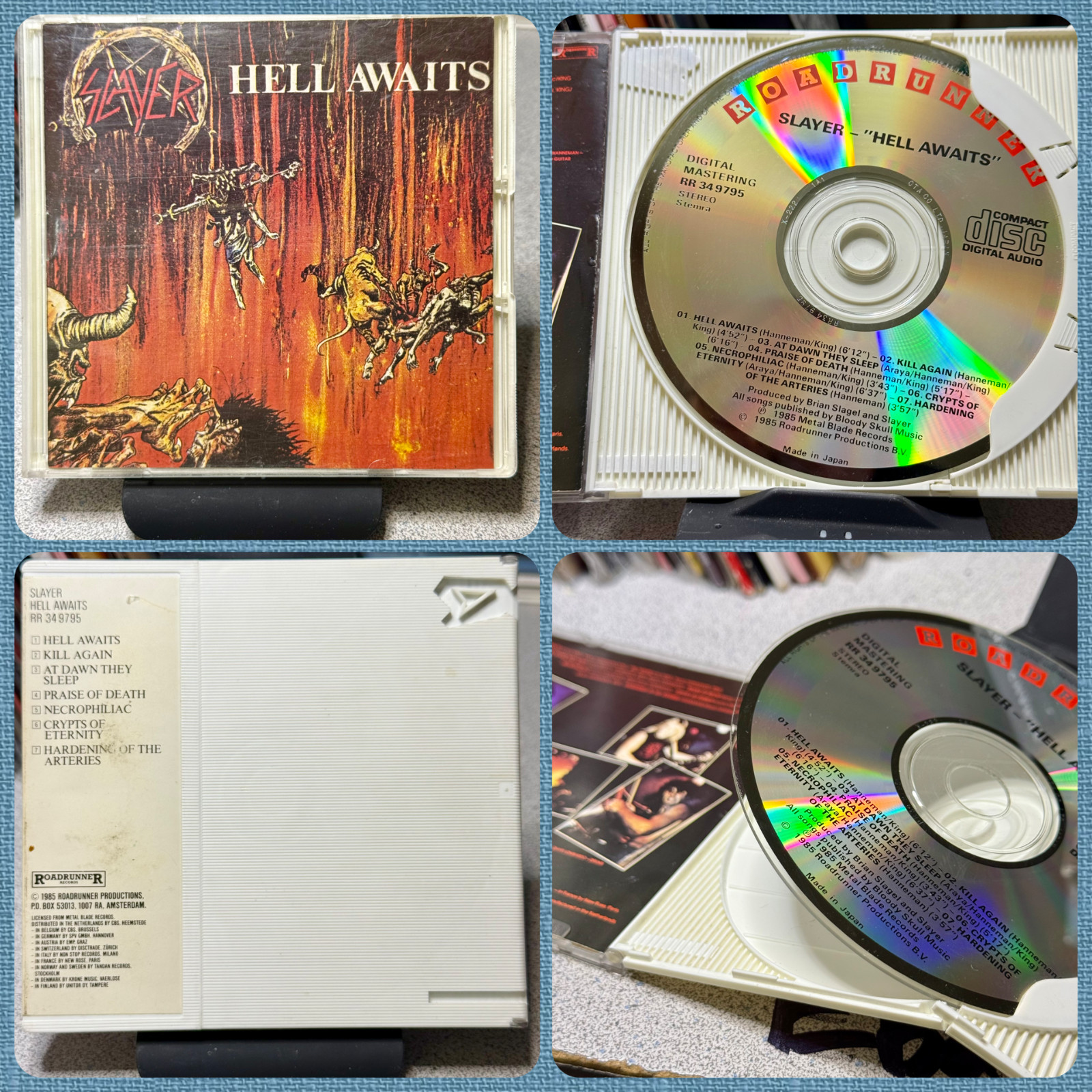 Slayer Hell Awaits CD 1985 Folding Slim Case Japanese Press For Europe RARE