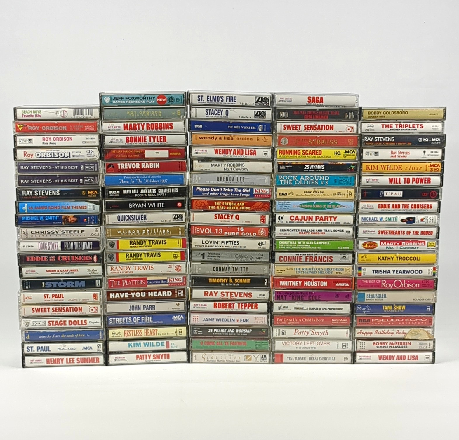 Lot Of 103 Cassette Tapes   Various Artists Pop Rock Country Music And Comedy