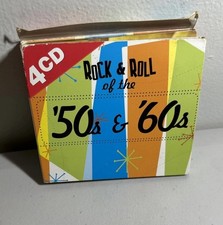 CD - Rock & Roll of the 50s & 60s - Various Artists - 4 CD Set. 2005. Preowned picture