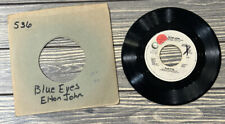 Vintage 1982 Elton John Blue Eyes 3:25 Geffen Records Promo picture