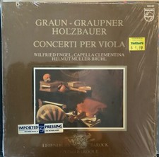 PHILIPS 9502 067-GRAUPNER-GRAUN-CONCERTOS FOR VIOLA-ORIGINAL LP-IMPORT PROMO picture