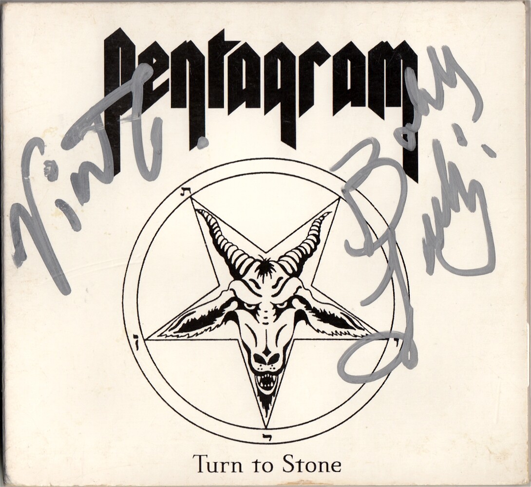PENTAGRAM Turn 2 Stone BOBBY LIEBLING Victor Griffin Relentless Autograph SIGNED