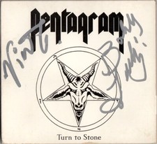 PENTAGRAM Turn 2 Stone BOBBY LIEBLING Victor Griffin Relentless Autograph SIGNED picture
