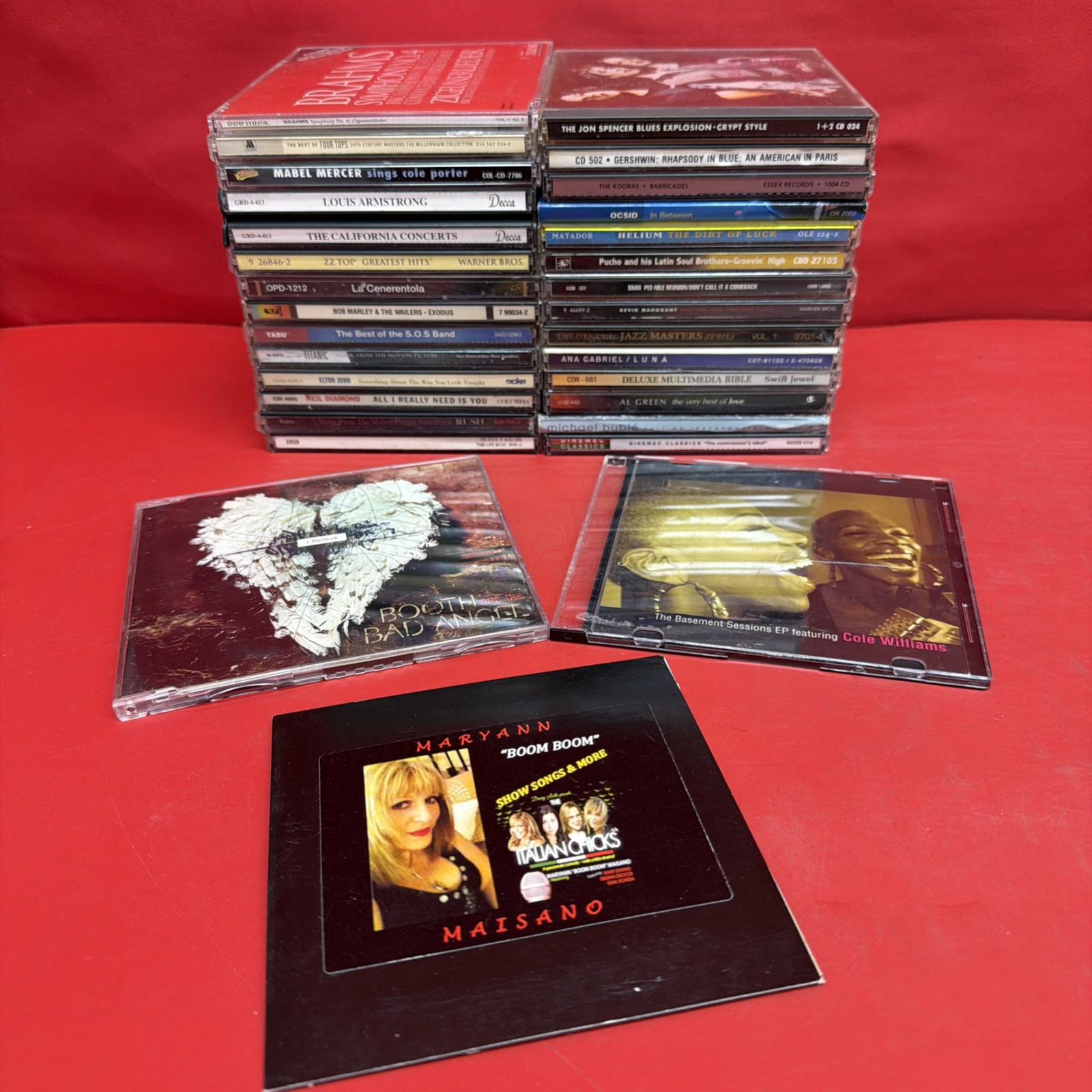 Mixed Lot 30 CDs Louis Armstrong Bob Marley ZZ Top Elton John Al Green Buble #72