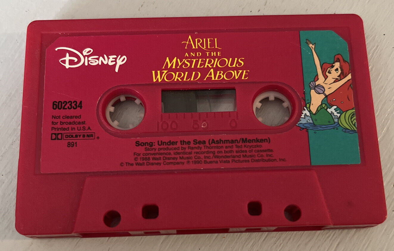 Little Mermaid Ariel And The Mysterious World Above 1988 Cassette- No Case/book