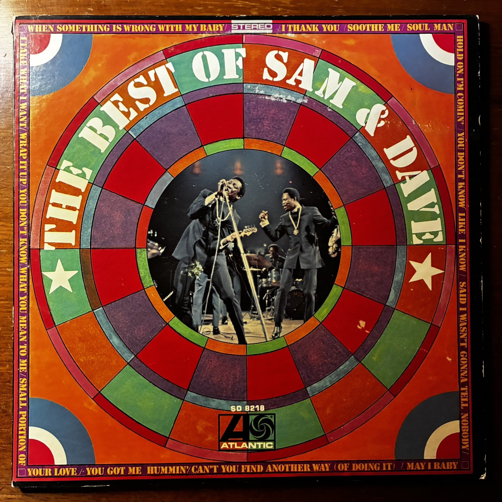 The Best of Sam and Dave, 1969 Record Vinyl LP (SD 8218) Atlantic: VG