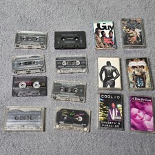 Mixed Lot 12pc Vintage 90s Cassette Tapes Michael Jackson Prince Coolio Hip Hop picture