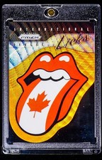 The Rolling Stones RARE CANADA ORANGE WAVE REFRACTOR CARD /199 picture