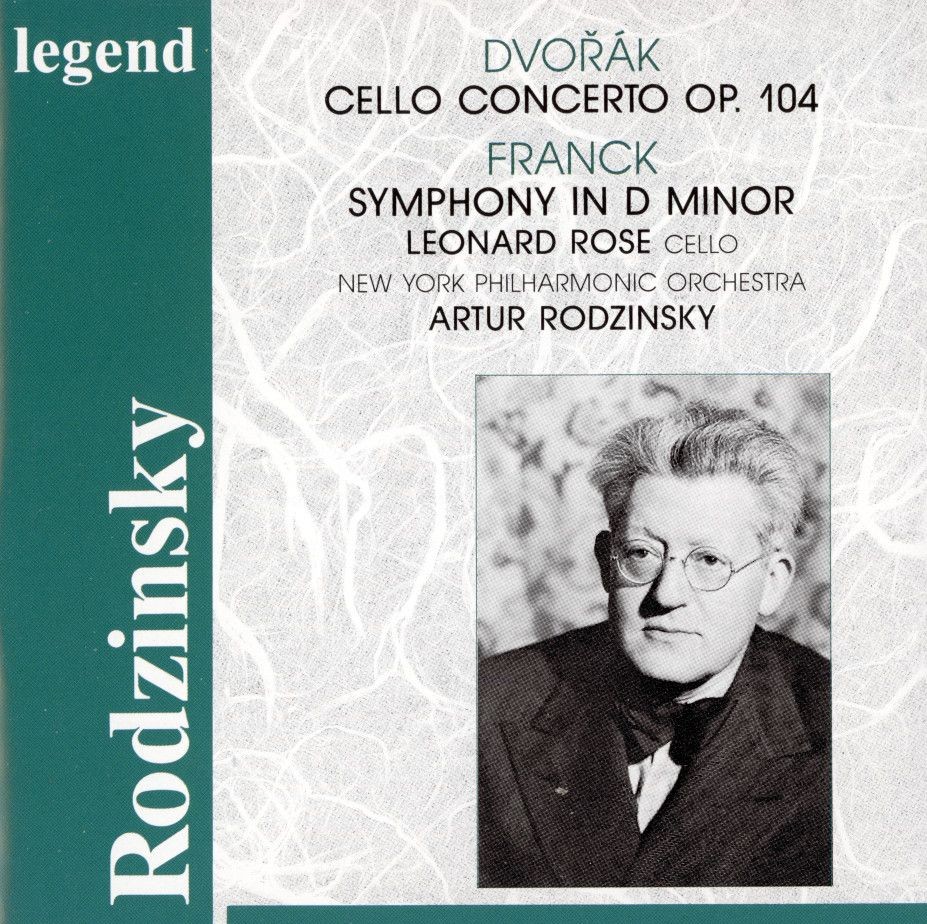 Dvorak: Cello Concerto, Franck: Symphony in D minor / Leonard Rose (CD, Legend)