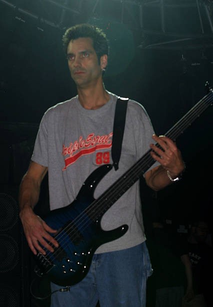 Johnny April of Staind during K-Rock Claus-Fest 2003 - Day Two at Hamme- Photo