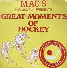 VINTAGE 1972 GREAT MOMENTS OF HOCKEY LP  picture