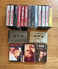 Set of 18 Vintage 1980’s Era Rock Pop Music Cassette Tapes picture