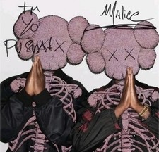 Clipse Pusha T Kaws Let God Sort Em Out Auto SIGNED Black LP Vinyl New picture