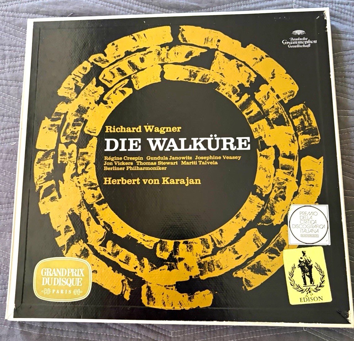Wagner Die Walküre Box Set 5Lp w/Book/Von Karajan/DGG/Mint-Vinyl & Book/VG++ Box