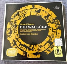 Wagner Die Walküre Box Set 5Lp w/Book/Von Karajan/DGG/Mint-Vinyl & Book/VG++ Box picture