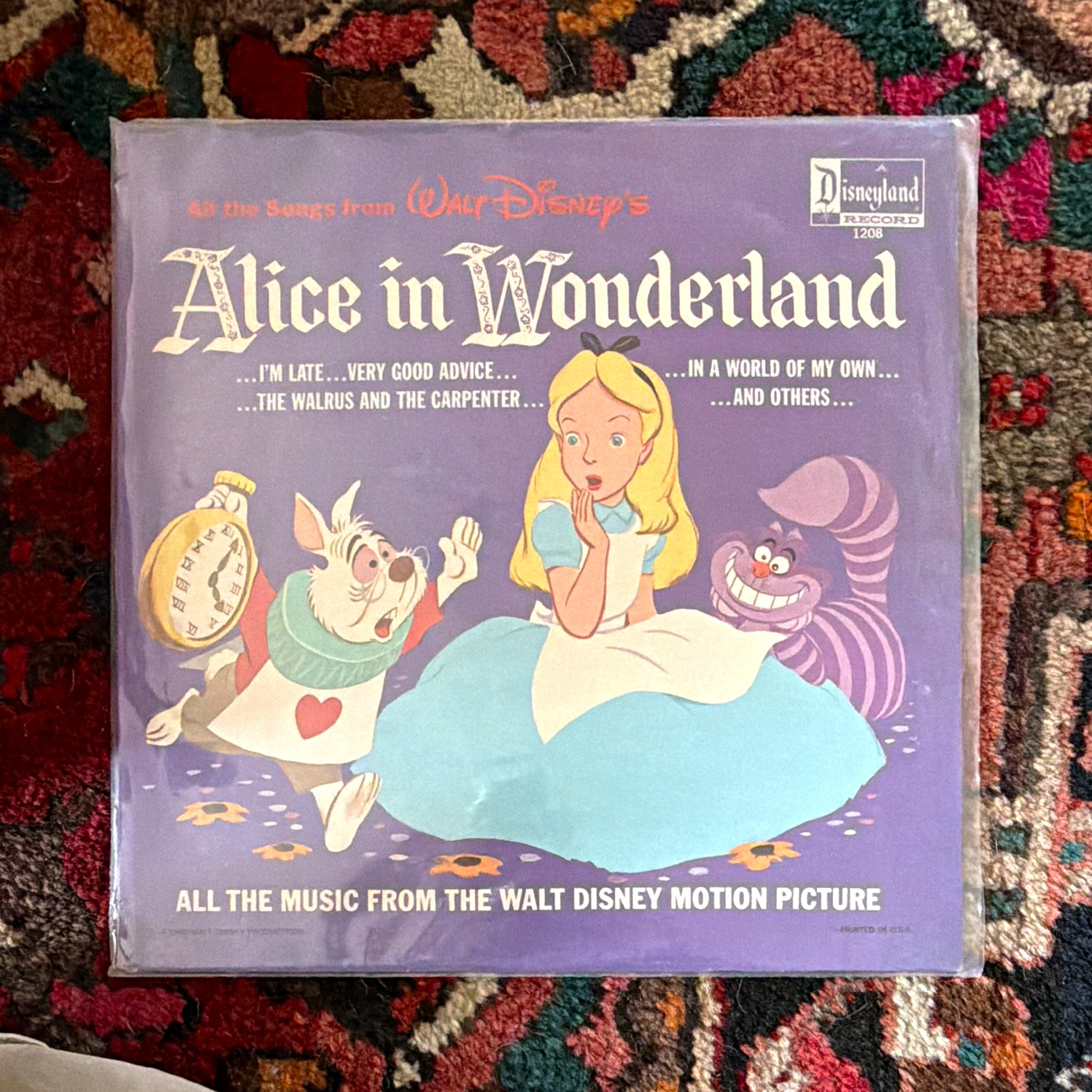 Rare 1963 alice in wonderland record