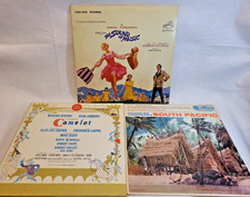 Vintage Broadway Musical Vinyl 3-LP Lot Camelot Sound of Music South Pacific VG picture
