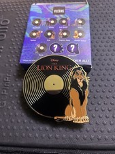 PALM Scar Lion King Villain Vinyl Record Jumbo Mystery Pin Pink a la Mode LE 500 picture
