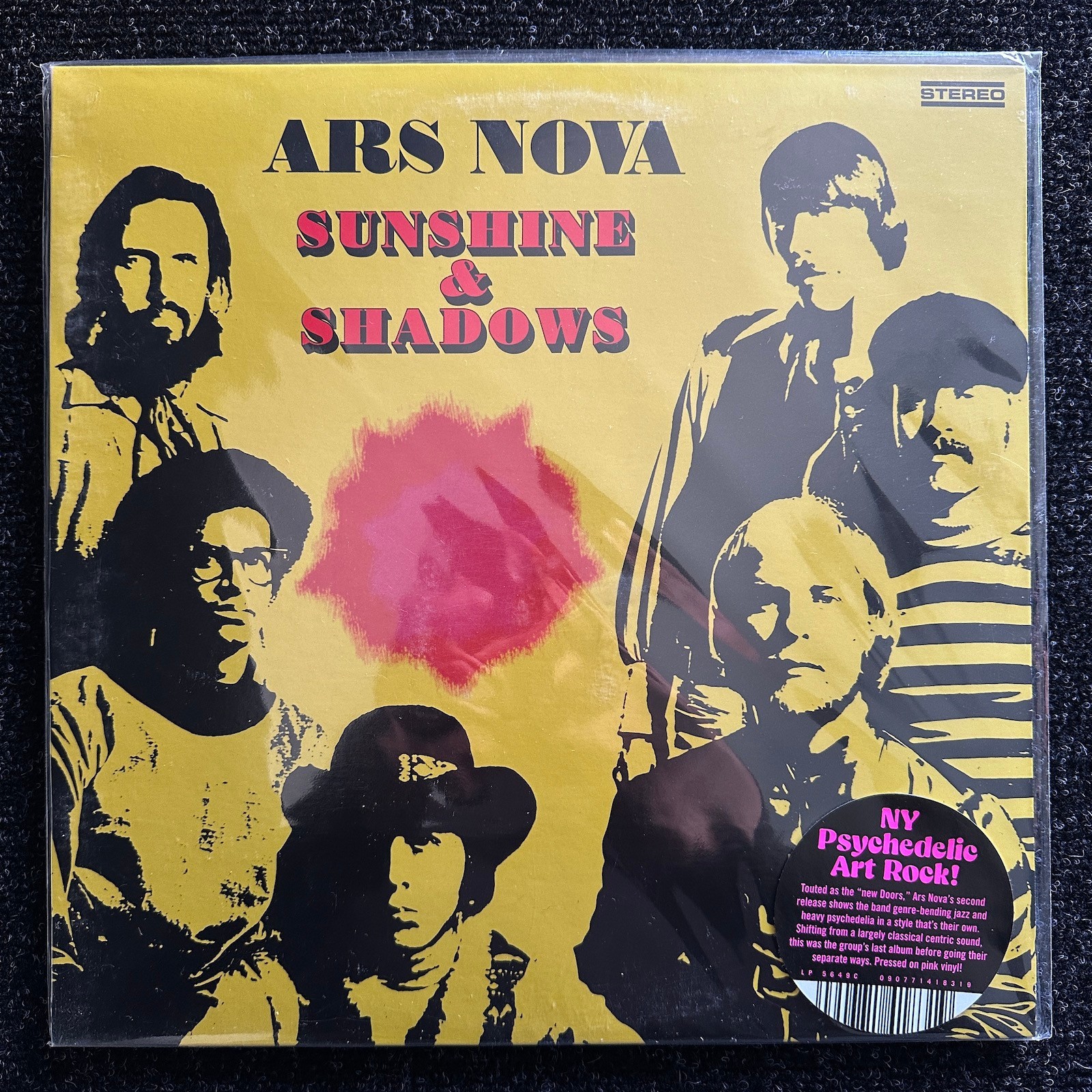 ARS Nova Sunshine & Shadows Pink Vinyl LP 2024 Reissue Sundazed LP-5649 NM