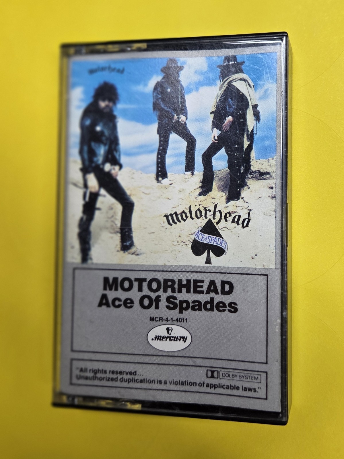 Motörhead ‎– Ace Of Spades Cassette Tape - Vintage -play Tested z32