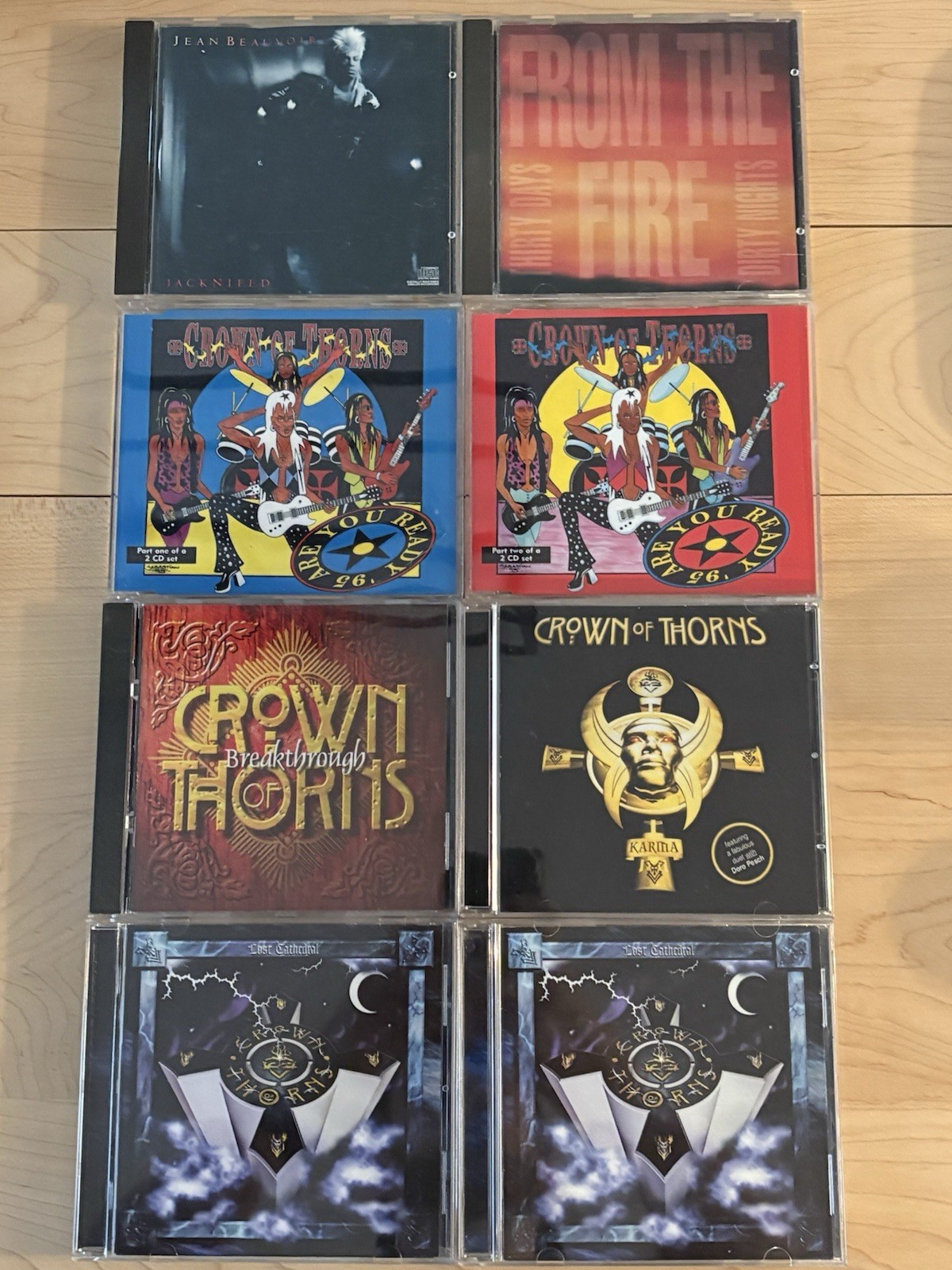 Crown of Thorns & Jean Beauvoir 8 CD Lot - Rare Japan Import Lost Cathedral