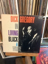 DICK GREGORY In Living Black and White COLPIX Black Consciousness Comedy LP Clsc picture