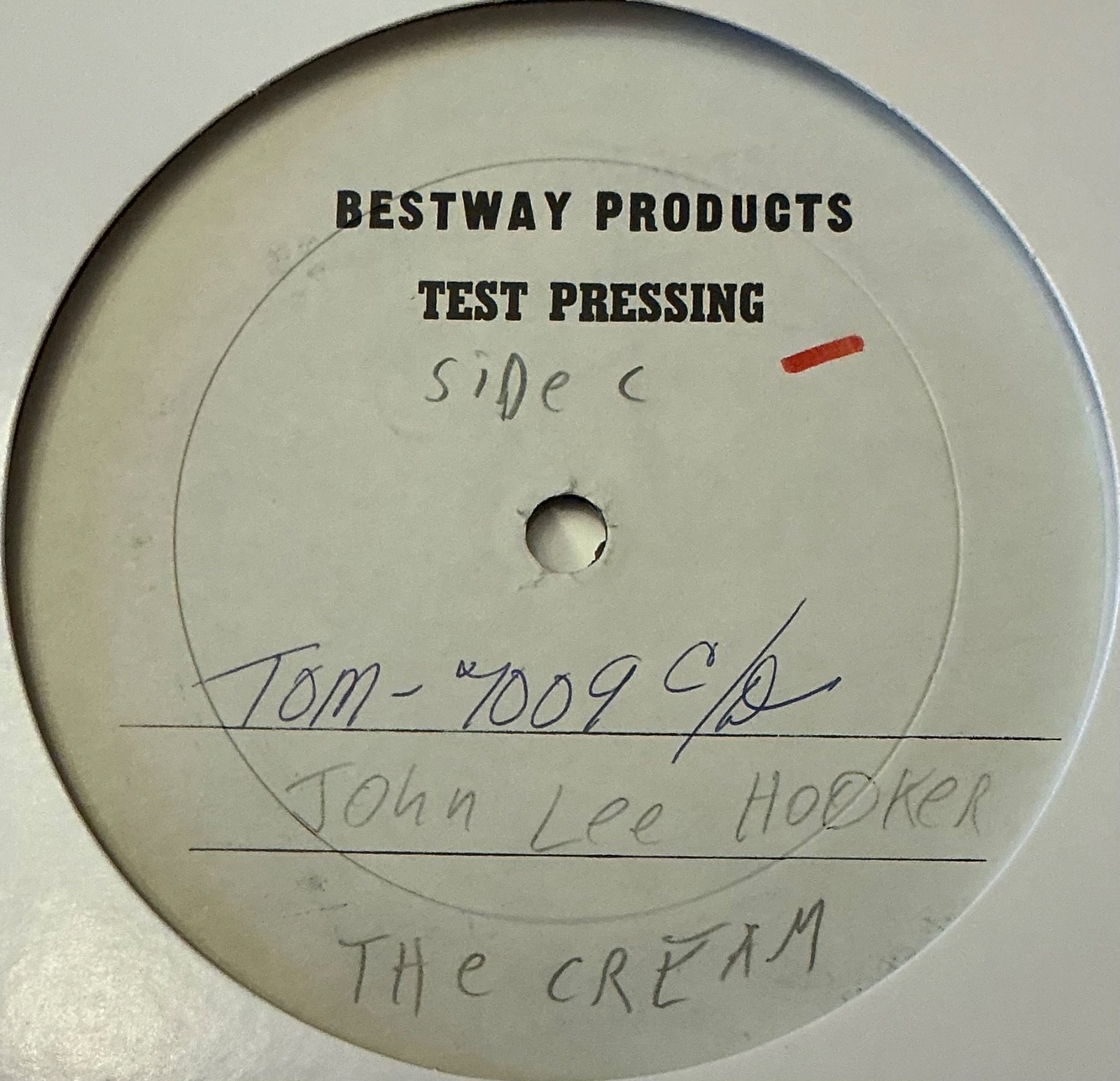 John Lee Hooker The Cream VG- LP TEST PRESSING SIDES C/D ONLY Blues