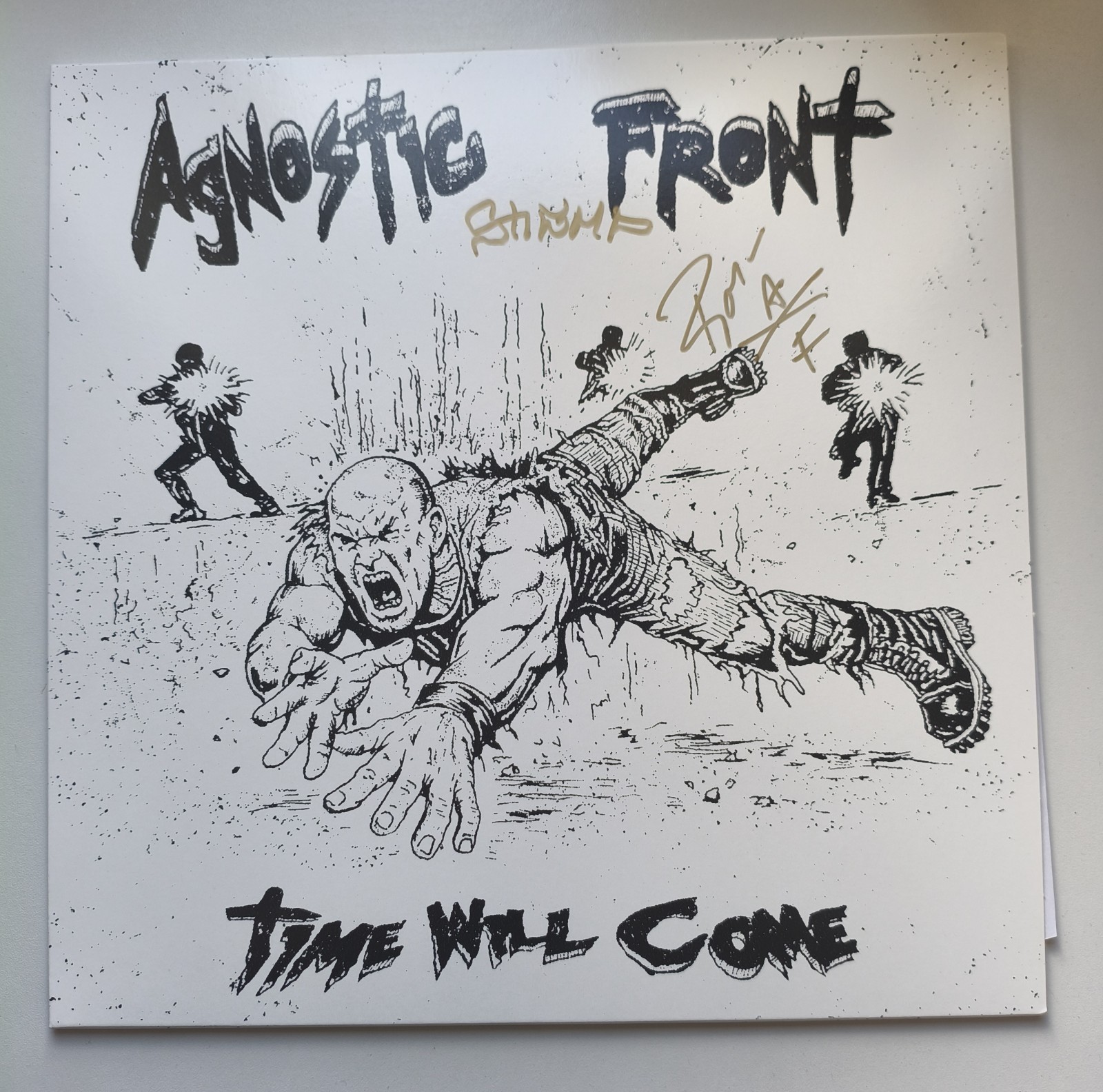 AGNOSTIC FRONT-TIME WILL COME*2026 SIGNED LP*SICK OF IT ALL,HATEBREED,CRO-MAGS