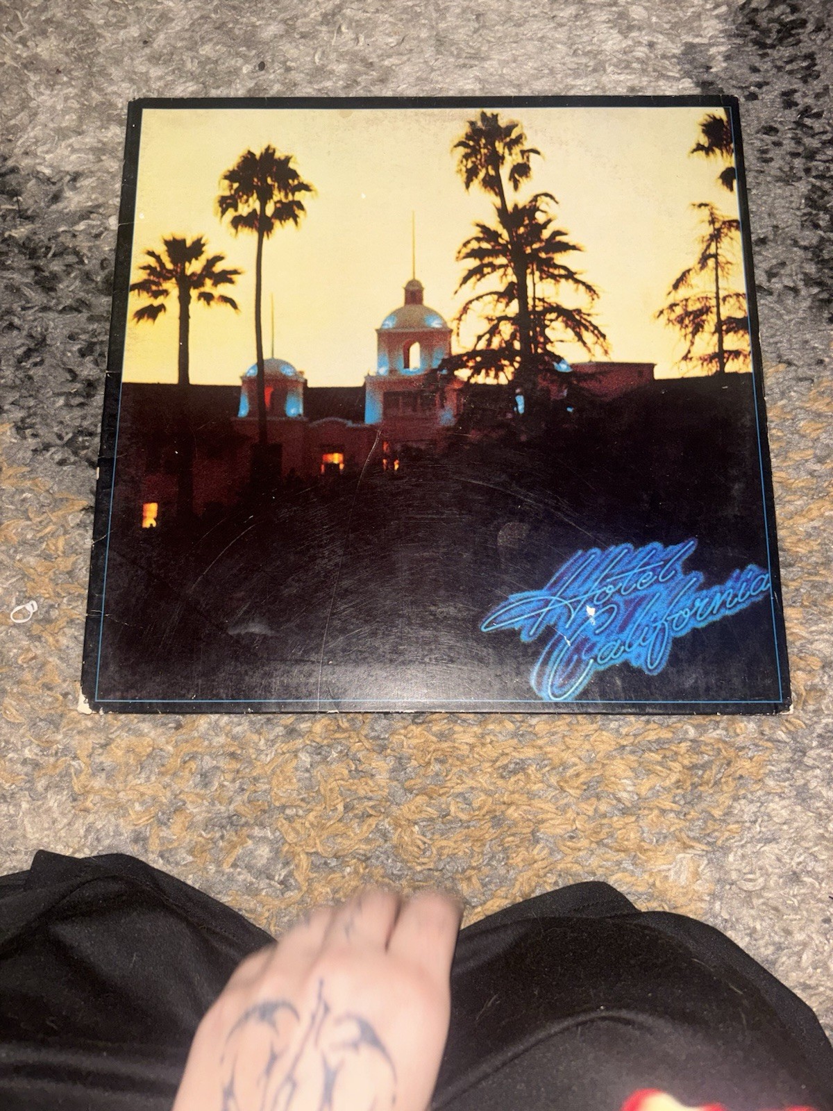 The Eagles Hotel California 1976 LP Vinyl Record 6E-103 Asylum