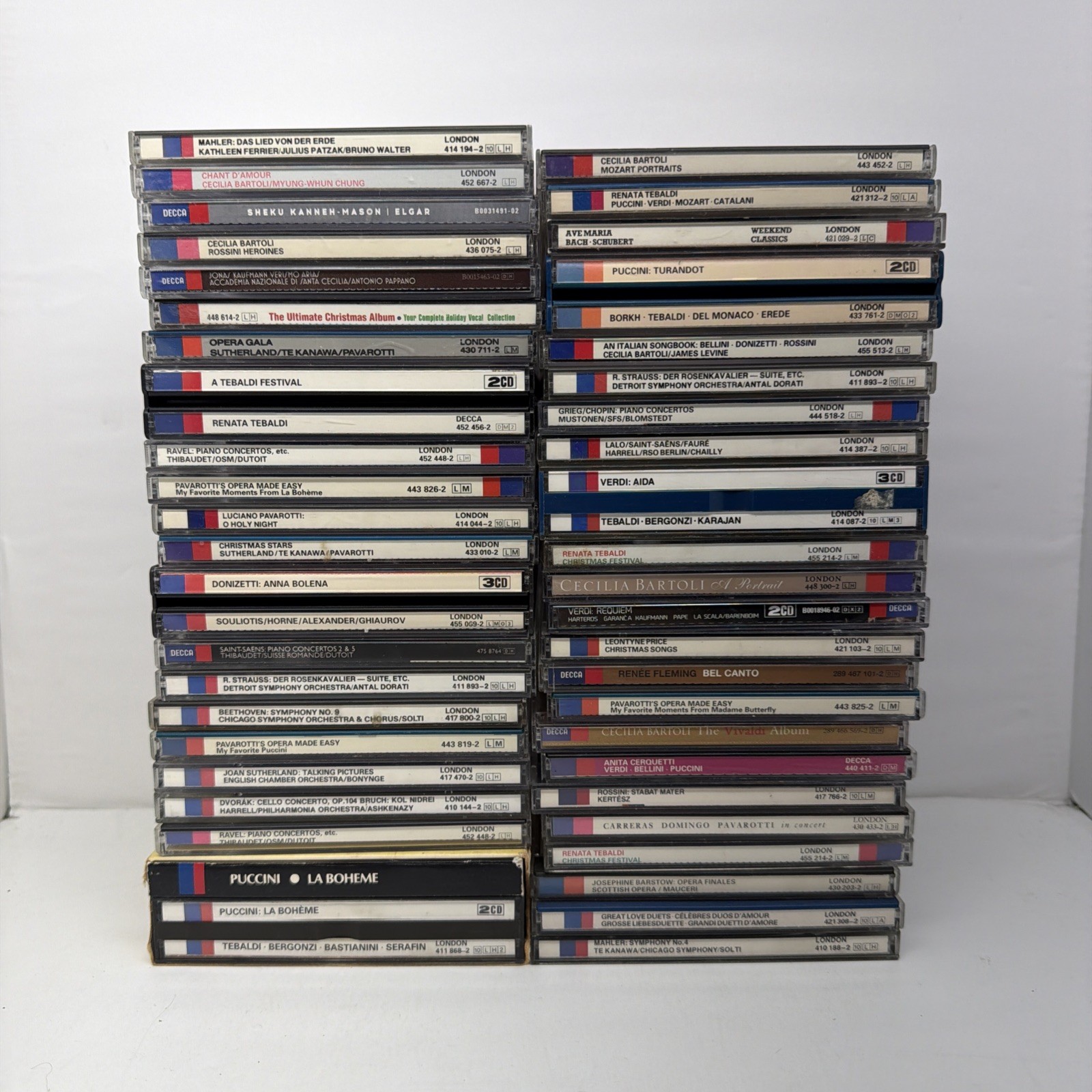 Lot of 45 London/Decca Classical & Opera CDs Sutherland-Bartoli-Bergonzi; Solti